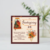 Virtual Thanksgiving Autumn in a Jar Kaart (Staand voorkant)