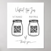 Virtual Tips Sign Cash Business Donate Poster G400 (Voorkant)