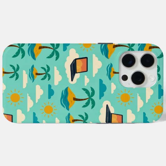 Virtual vacation Case-Mate iPhone case (Achterkant (horizontaal))