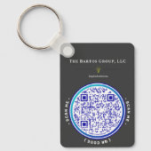 Virtual Visitekaartje Sleutelhanger (QR-code + NFC (Voorkant)