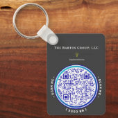 Virtual Visitekaartje Sleutelhanger (QR-code + NFC (Voorkant)
