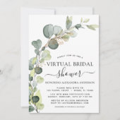 Virtual Vrijgezellenfeest GreenGenery Eucalyptus Kaart (Voorkant)