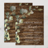 Virtual Vrijgezellenfeest GreenGenery Eucalyptus Kaart (Voorkant / Achterkant)