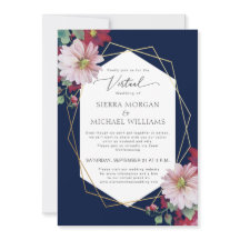 Virtual Wedding Blush Bourgogne Goud Marine Blauw