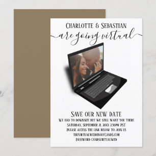 Virtual Wedding Save the Date Photo