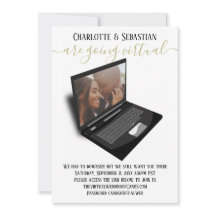 Virtual Wedding Save the Date Photo