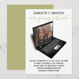 Virtual Wedding Save the Date Photo