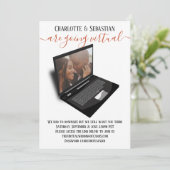 Virtual Wedding Save the Date Photo (Staand voorkant)