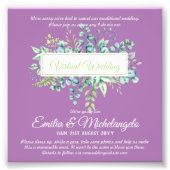 Virtual Wedding Video Chat Live Streaming nodigt u Foto Afdruk (Voorkant)