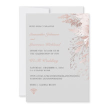 Virtual Wedding WiFi Zoom Dusty Roos Grijs Bloemen