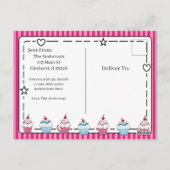 Virtual Whimscial verjaardagsfeestje uitnodiging (Achterkant)