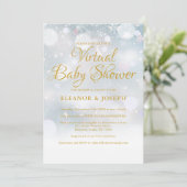 Virtual Winter Baby shower Sprinkle Kaart (Staand voorkant)