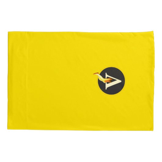 VIRTUE HEROES Characters Pillow Hoesje - Geel Kussensloop (Achterkant)