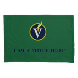 VIRTUE HEROES Pillow Hoesje - groen Kussensloop