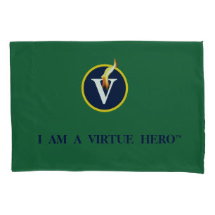 VIRTUE HEROES Pillow Hoesje - groen Kussensloop