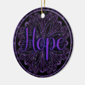 Virtue Hope Mandala Keramisch Ornament (Links)