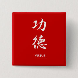 Virtue - Kudoku Vierkante Button 5,1 Cm