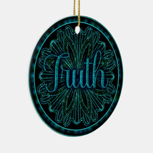 Virtue Truth Mandala Keramisch Ornament (Rechts)