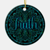 Virtue Truth Mandala Keramisch Ornament (Voorkant)