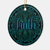 Virtue Truth Mandala Keramisch Ornament (Links)