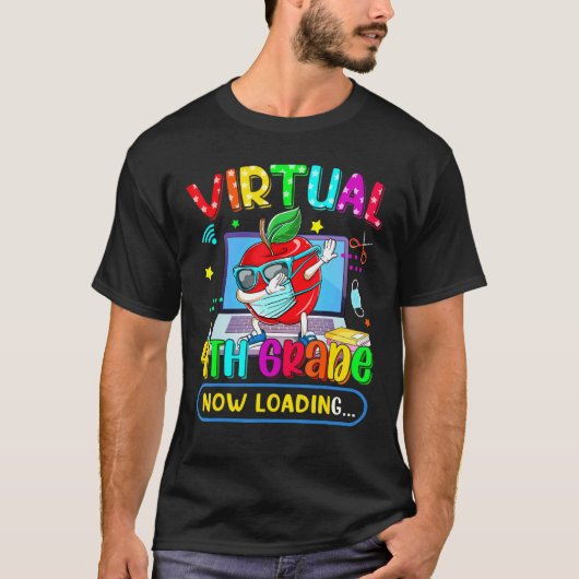Virtueel 4e-gerangschikt nu Apple-masker laden ter T-shirt (Voorkant)