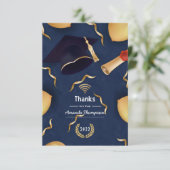 Virtueel Afstuderen Hartelijk dank Bedankkaart (Staand voorkant)