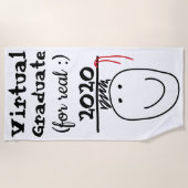 Virtueel Afstuderen voor echt Strandlaken (Voorkant)