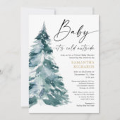 Virtueel baby shower Baby buiten de winter Kaart (Voorkant)