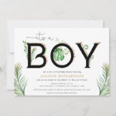 Virtueel Baby shower Het is een oerwoud van de jon Kaart (Voorkant)