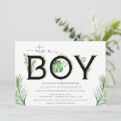 Virtueel Baby shower Het is een oerwoud van de jon Kaart (Staand voorkant)