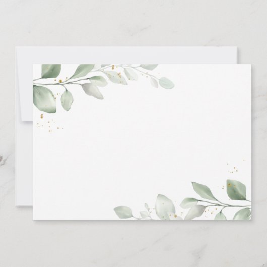 Virtueel Baby shower per post van het vliegtuig Kaart (Achterkant)