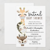 Virtueel Baby shower voor nieuwe ouders Kaart (Voorkant / Achterkant)