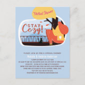 Virtueel feestje baby bruidsfeest verjaardag afstu briefkaart (Voorkant)