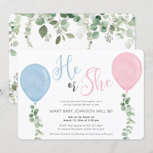 Virtueel geslacht onthullen de ballon van de Water Kaart