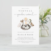 Virtueel geslacht onthult dat hij of zij dieren ne kaart (Staand voorkant)