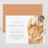 Virtueel geslacht onthult het door Boho verbrande Kaart (Voorkant / Achterkant)