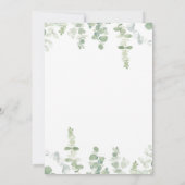 Virtueel geslacht onthult Moderne eucalyptusballon Kaart (Achterkant)