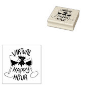 Virtueel Happy Hour Rubberstempel (Gestempeld)