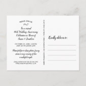 Virtueel huwelijksjubileumfeest, fotocollage briefkaart (Achterkant)