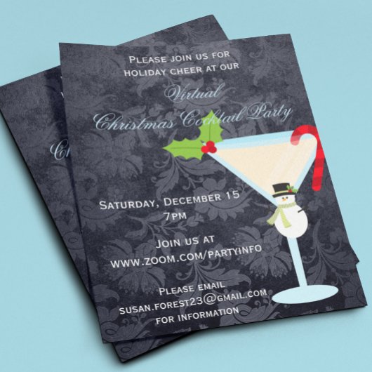 Virtueel Kerst Cocktailparty Martini Budget