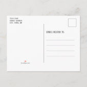 Virtueel Kerstfeest Kerstman met Muis Vakantie Uitnodiging Briefkaart (Achterkant)