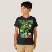Virtueel leren Voltooid spel op 7e klas T-shirt (Voorkant volledig)