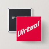 Virtueel | Logo Button (Voorkant /achterkant)