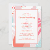 Virtueel Online | Koraal Moderne Geometrische Abst Kaart (Voorkant)