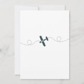 Virtueel reisthema baby shower-uitnodigingskaart kaart (Achterkant)