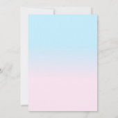 Virtueel roze blauw geslacht onthullen 2020 gevalm kaart (Achterkant)