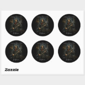 Virtueel thuishoren ronde sticker (Vel)