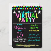 Virtueel verjaardagsfeest ontwerp kaart (Voorkant)