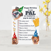 Virtueel verjaardagsteam wenst bierfeest checklist kaart (Gele Bloem)