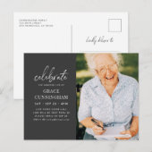 Virtueel vieren de verbazingwekkende levensmoderne uitnodiging briefkaart (Voorkant / Achterkant)